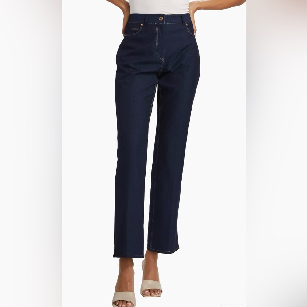 Elie Tahari The Gavi High-Rise Jeans 10 *NWT* Midnight Blue